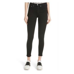 Rag & Bone Nina High-Rise Ankle Black Skinny Jeans